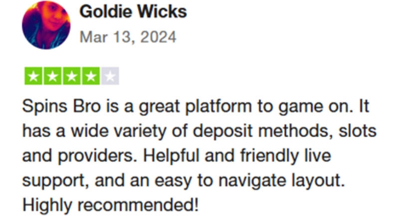 SpinsBro Trustpilot
